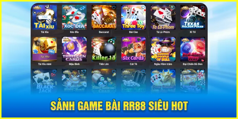 Sảnh game bài rr88 siêu hot
