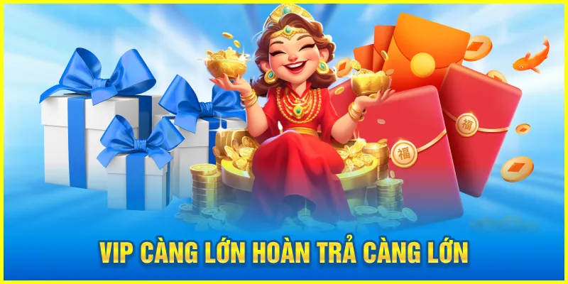 Vip càng lớn hoàn trả càng lớn